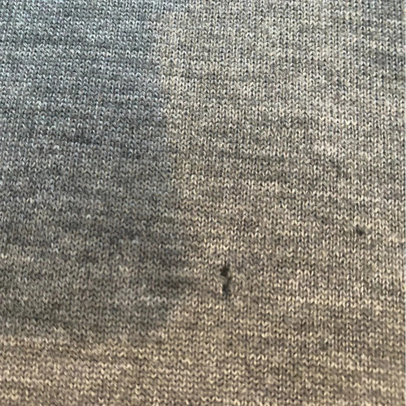 Ann Taylor Gray Merino Wool Sweater Dress size medium FLAW - Picture 7 of 8